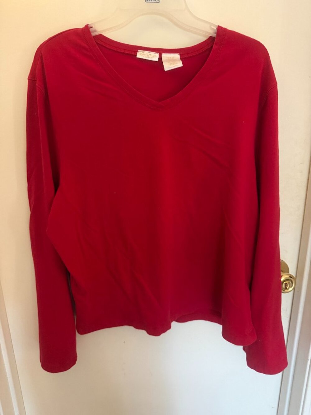 Secret Treasures Red PJ Top W XL